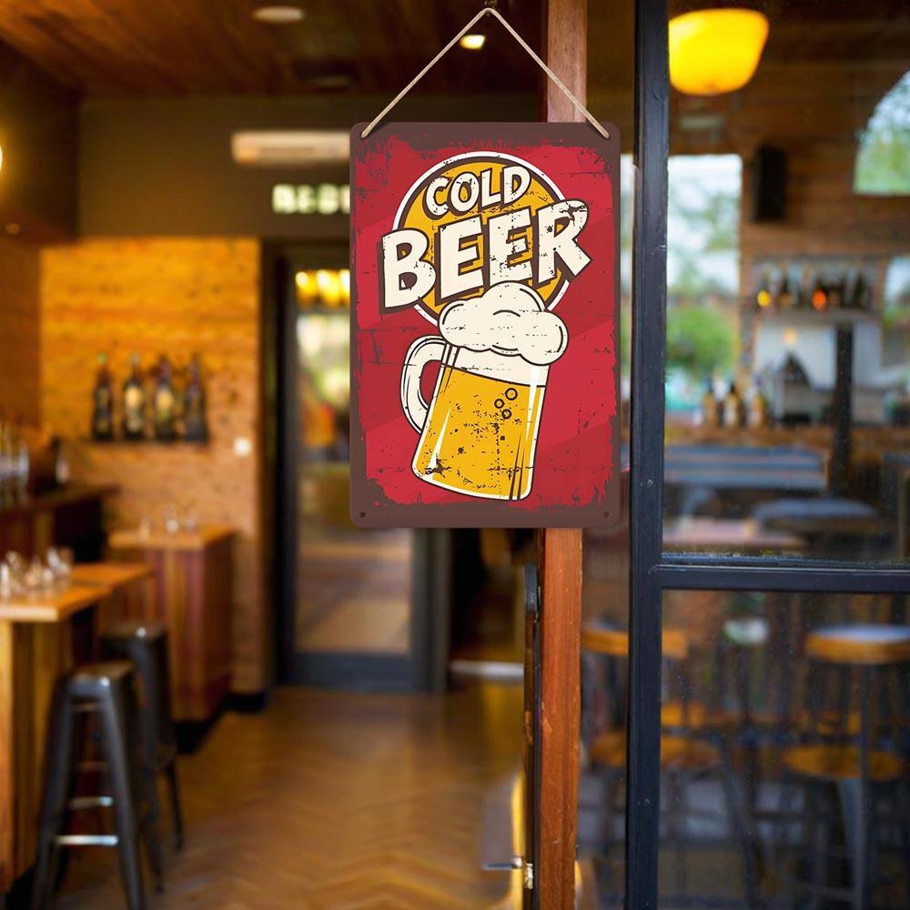 Paint by Numbers – Vintage Metal Bar Art | Cold Beer Classic