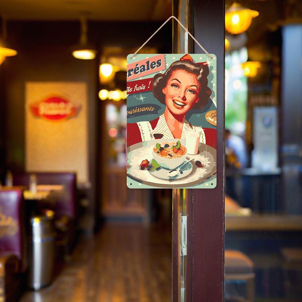 Paint by Numbers – Vintage Metal Bar Art | French Breakfast