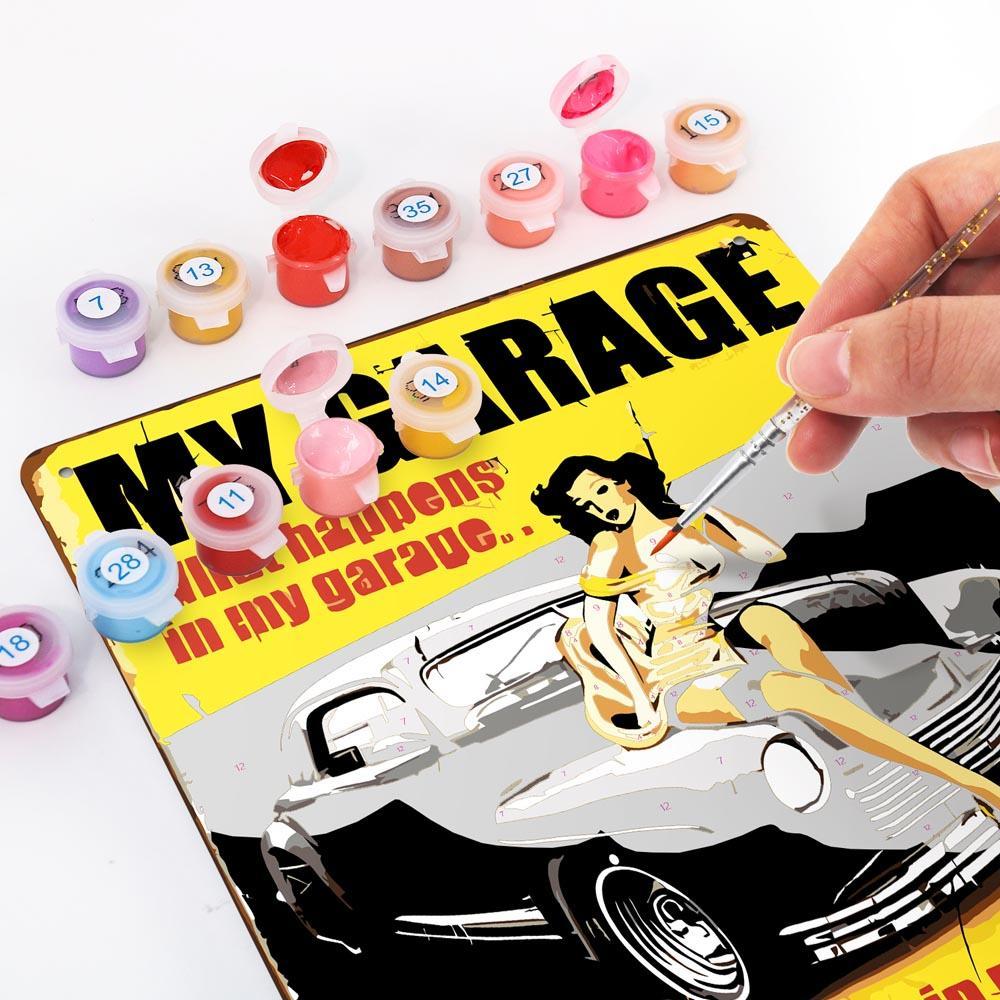 Paint by Numbers – Vintage Metal Garage Art | My Garage, My Rules