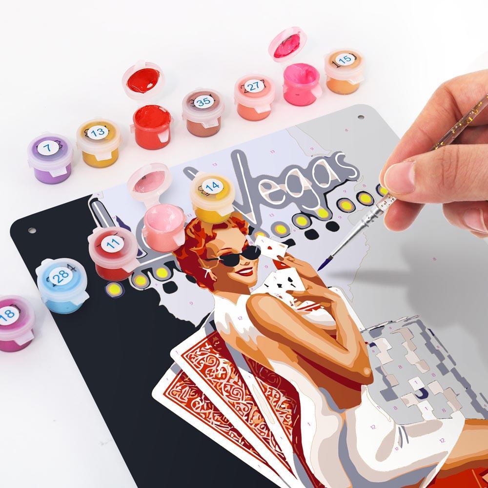 Paint by Numbers – Vintage Casino Art | Las Vegas Lady