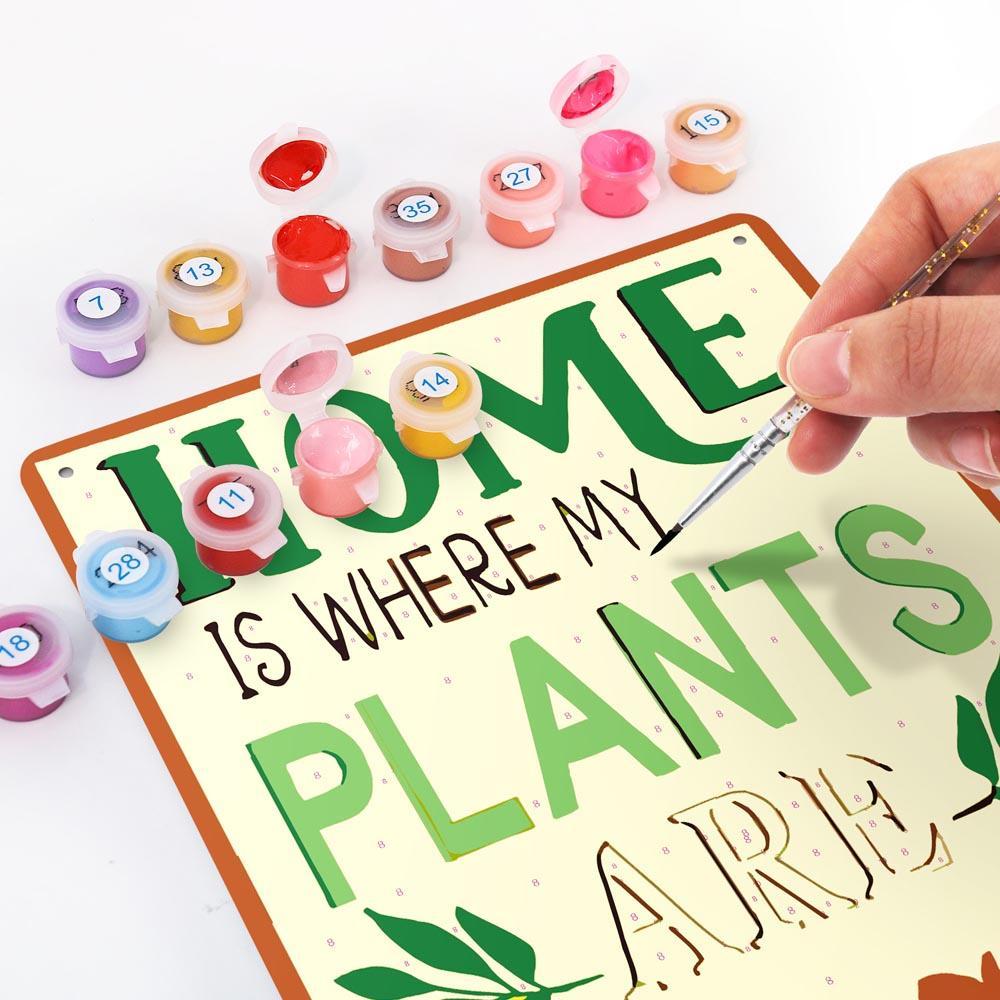 Paint by Numbers – Botanical Wall Art | Home Is Where My Plants Are