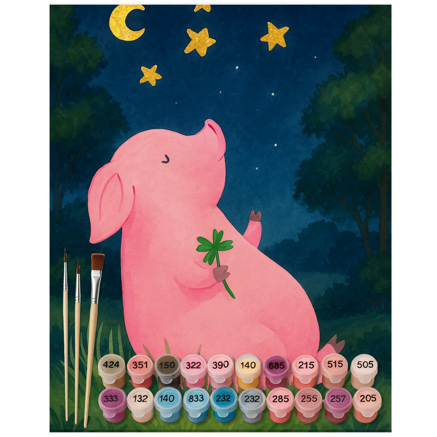 Paint by Numbers - Lucky pig by Mr. & Mrs. Panda