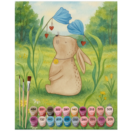 Paint by Numbers - Hare Flower by Mr. & Mrs. Panda