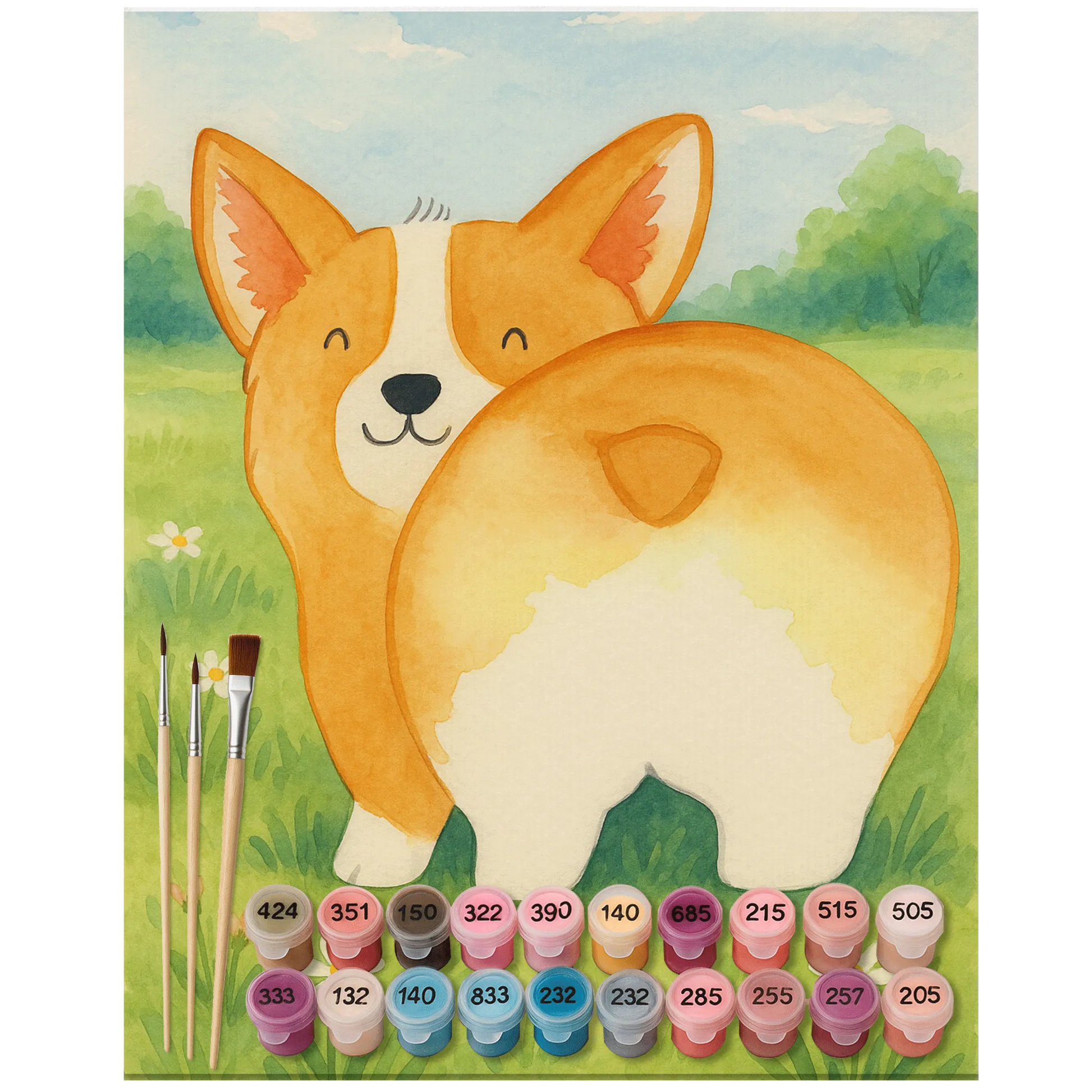 Paint by Numbers - Corgi butt by Mr. & Mrs. Panda
