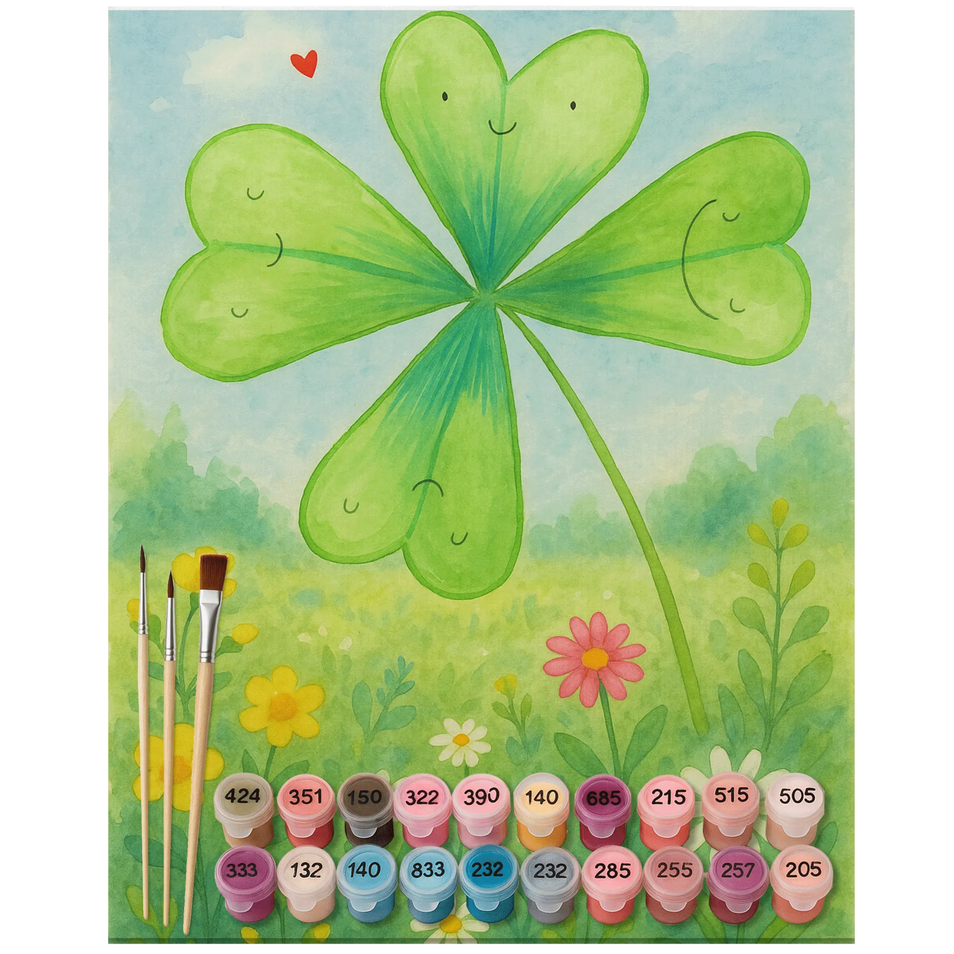 Paint by Numbers - Cloverleaf by Mr. & Mrs. Panda