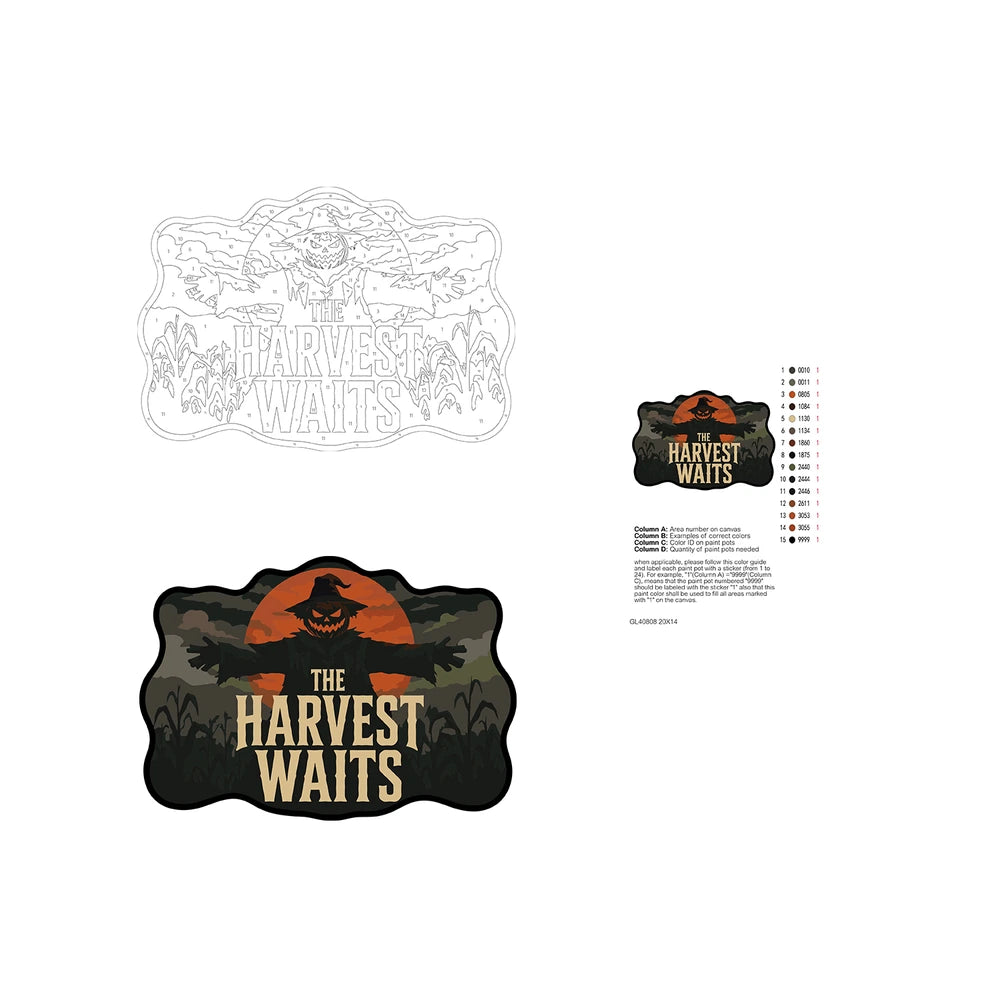 Paint by Numbers - Wooden Door Hanger | The Harvest Waits