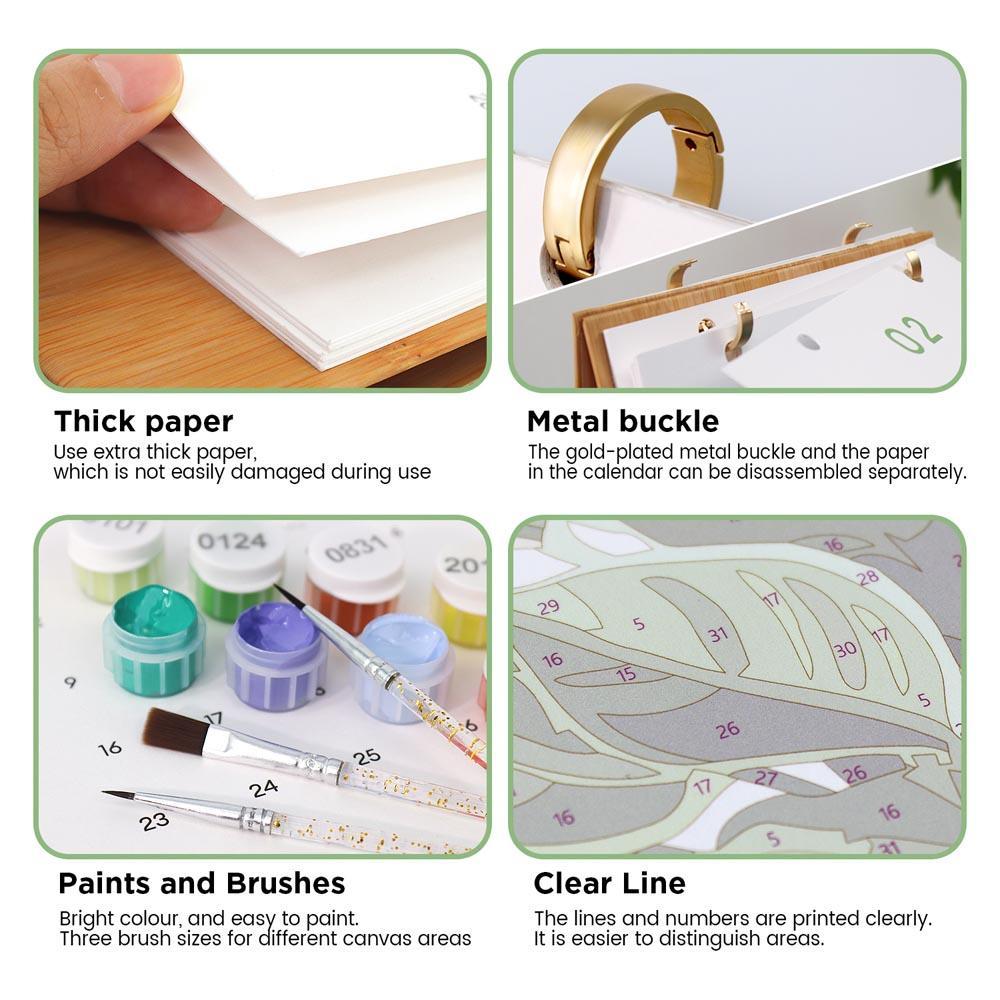Paint by Numbers - 2026 Desk Calendar - Houseplant Haven