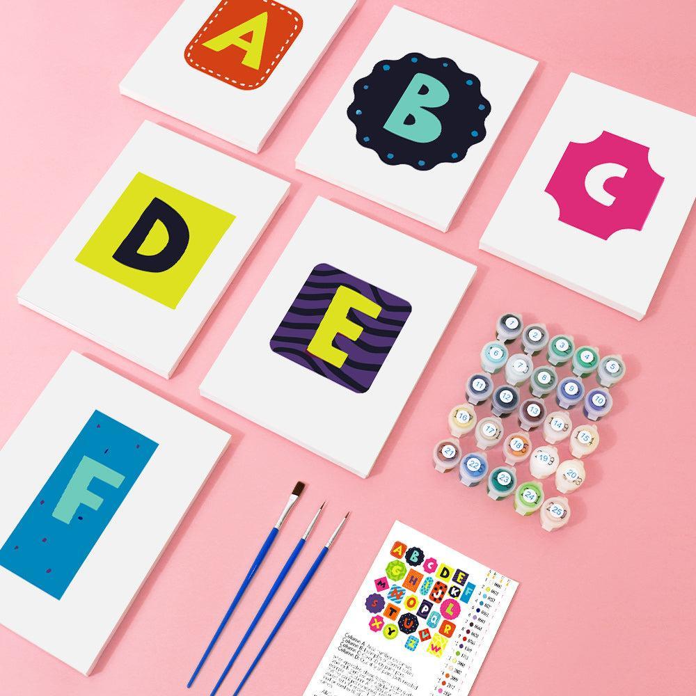 Paint by Numbers β Alphabet Painting Kit | A to Z Color Pop Letters