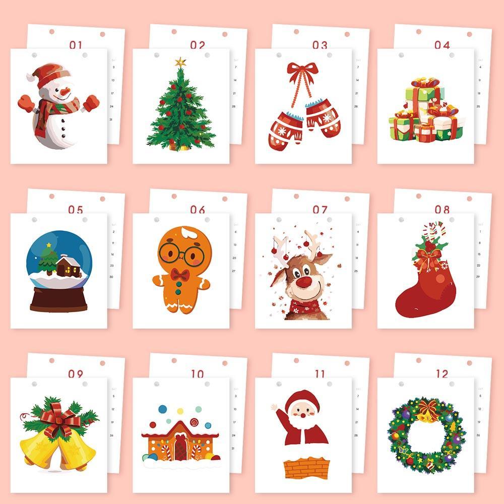 Paint by Numbers - 2026 Desk Calendar - Christmas Cheer