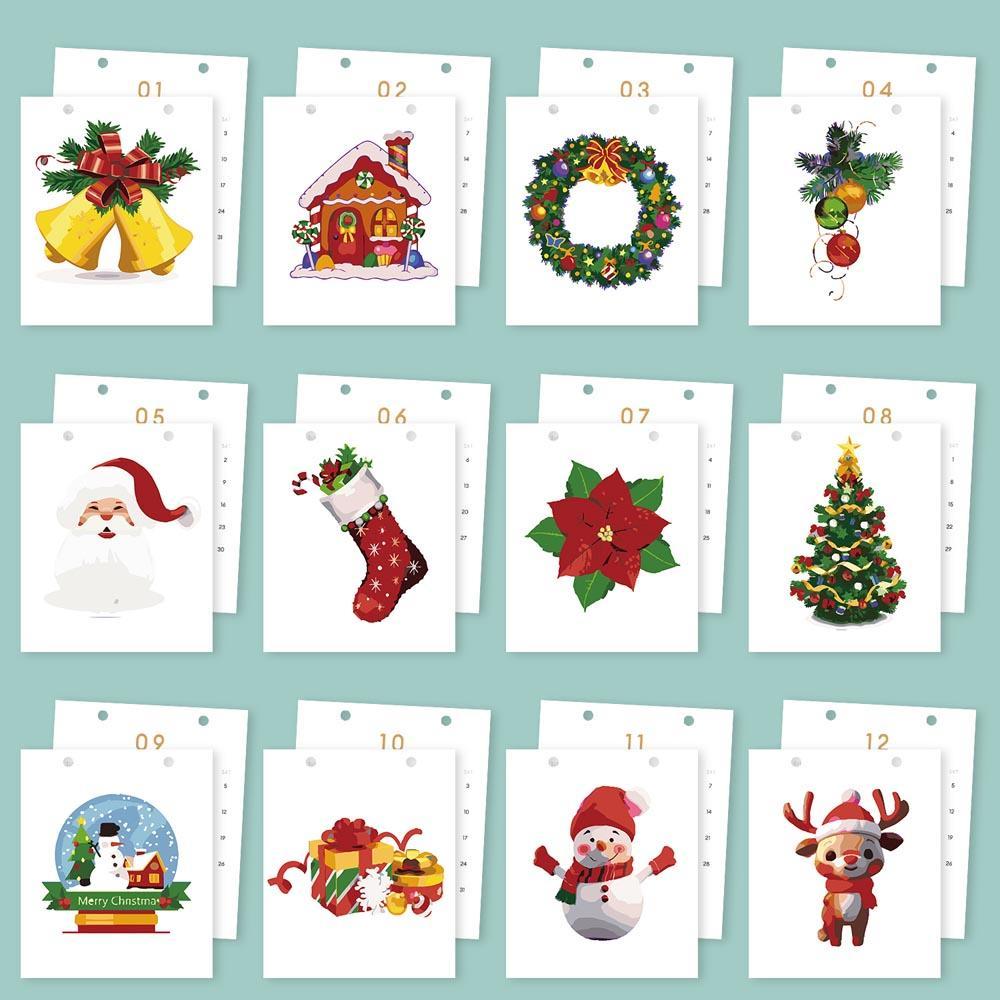 Paint by Numbers - 2026 Desk Calendar - Christmas Time