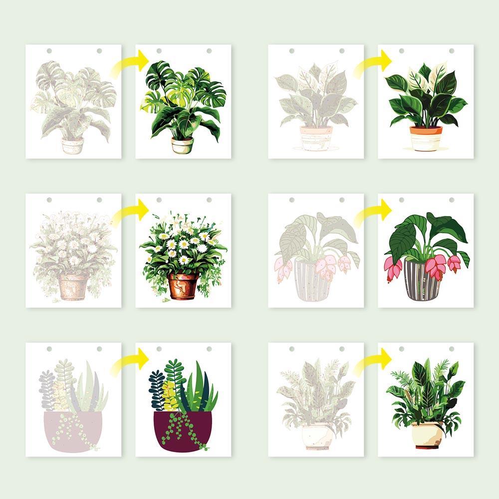 Paint by Numbers - 2026 Desk Calendar - Houseplant Haven
