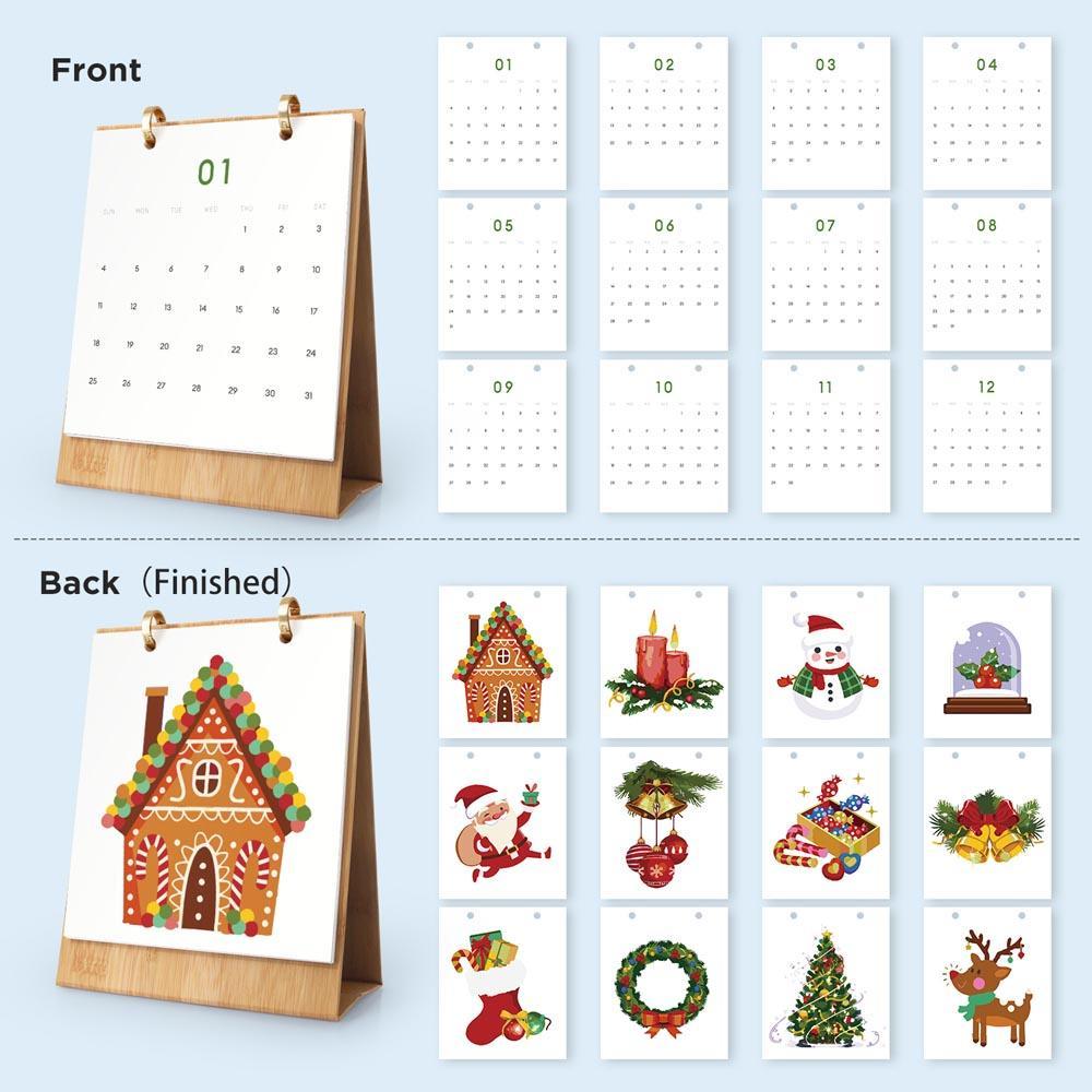Paint by Numbers - 2026 Desk Calendar - Christmas Joy