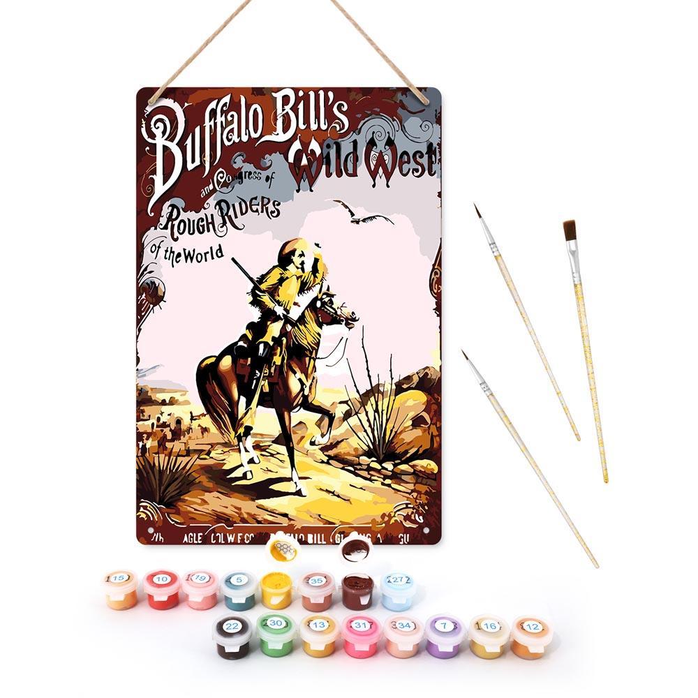 Paint by Numbers – Vintage Bar Art | Buffalo Bill’s Wild West