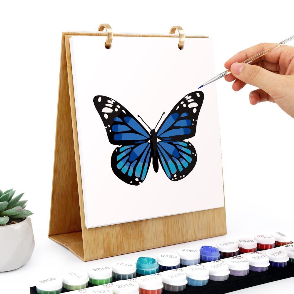 Paint by Numbers - 2026 Desk Calendar - Butterfly Collection