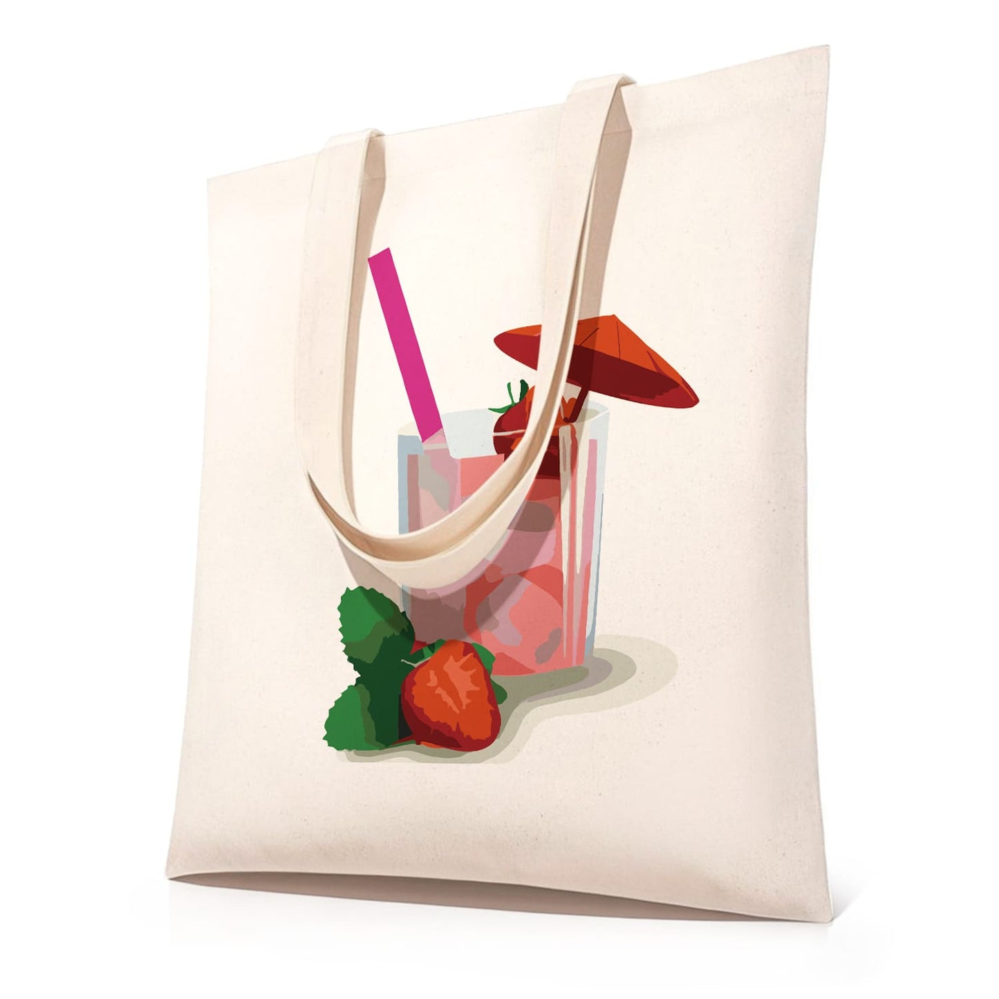 Paint by Numbers – DIY Totebag | Strawberry Drink