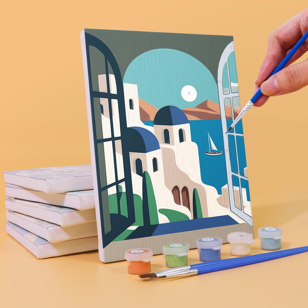 Paint by Numbers – 6 Mini Paintings | World Architecture Set