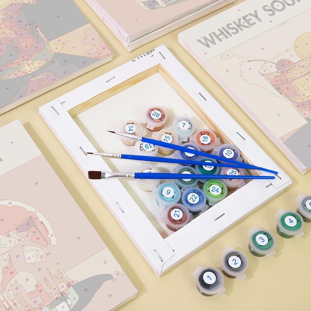 Paint by Numbers – 6 Mini Paintings | Signature Cocktails Set