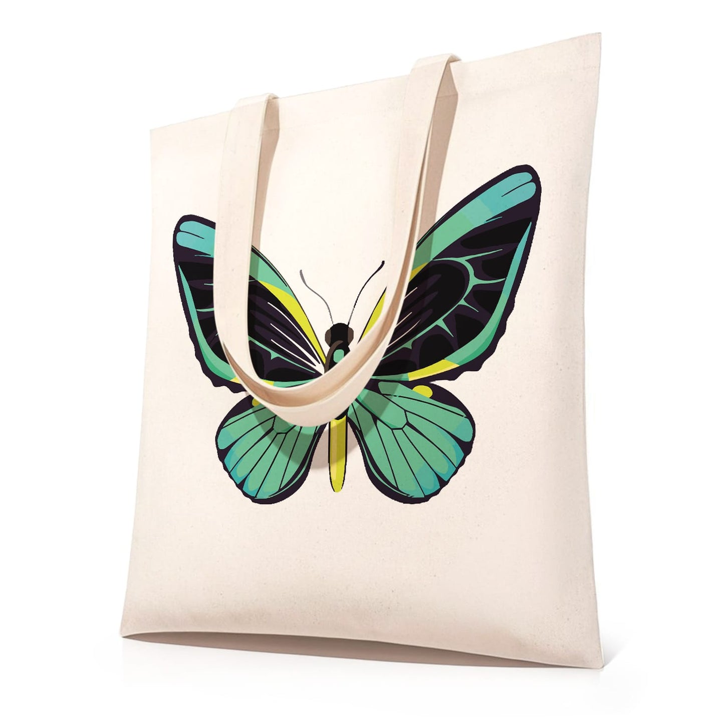 Paint by Numbers – DIY Totebag | Emerald Butterfly