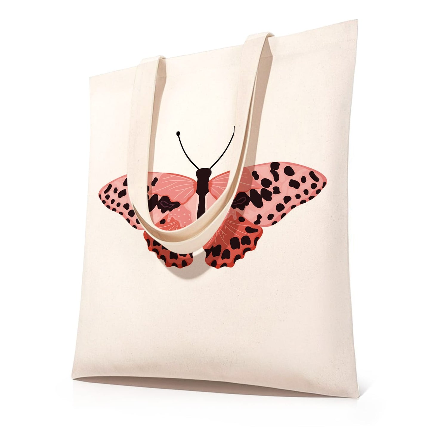 Paint by Numbers – DIY Totebag | Pink Leopard Butterfly
