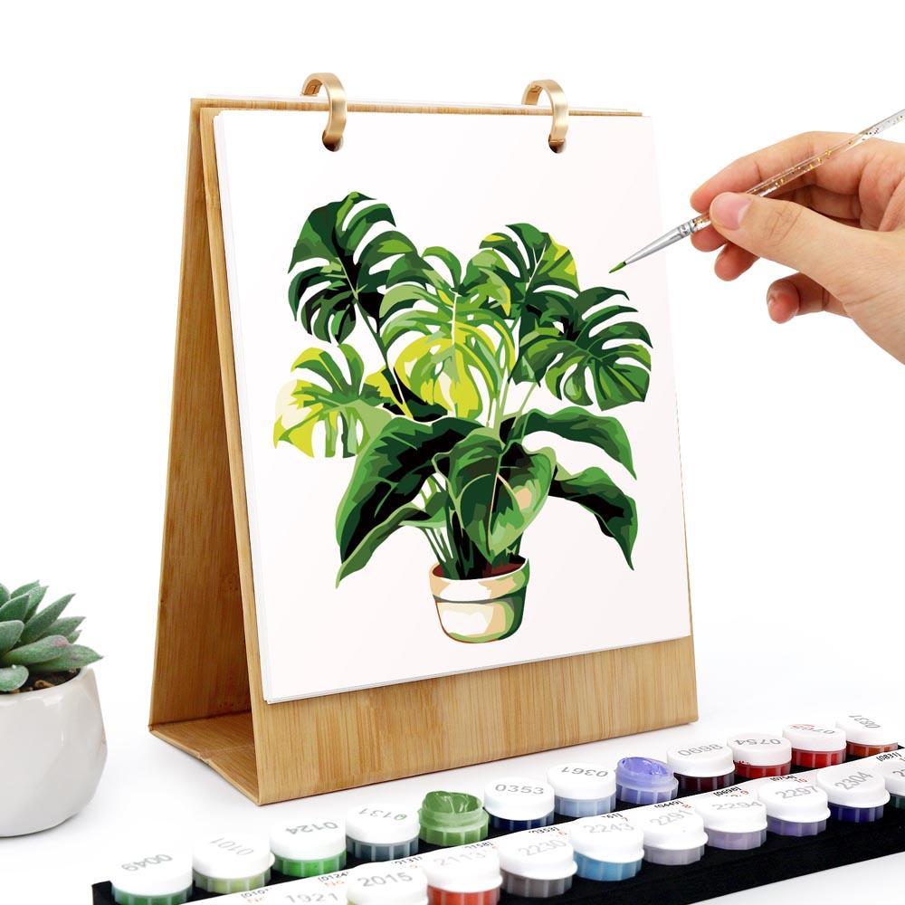 Paint by Numbers - 2026 Desk Calendar - Houseplant Haven