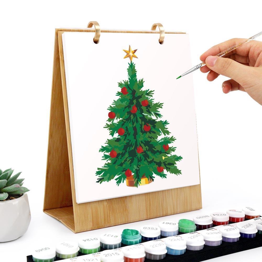 Paint by Numbers - 2026 Desk Calendar - Christmas Cheer