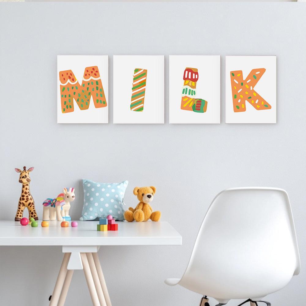 Paint by Numbers – Alphabet Painting Kit | Gingerbread Holiday Letters A–Z