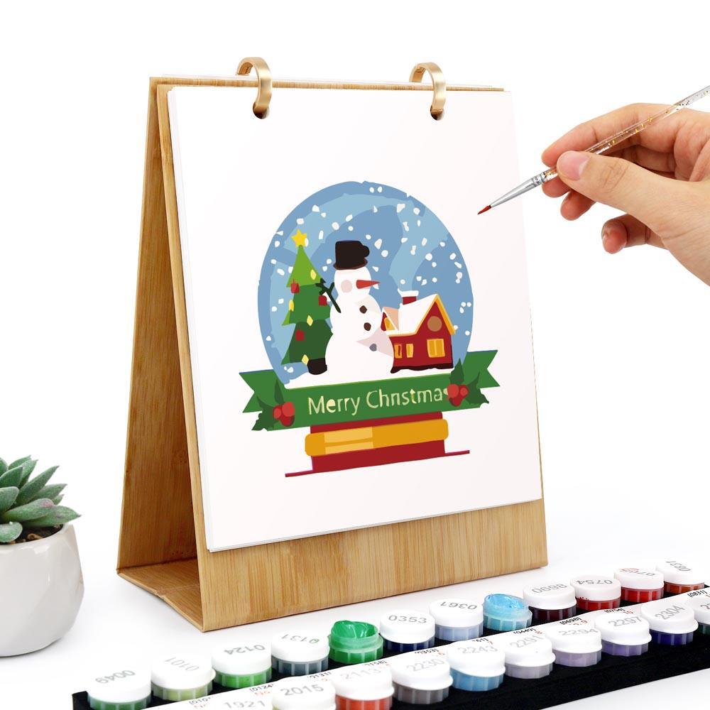 Paint by Numbers - 2026 Desk Calendar - Christmas Time