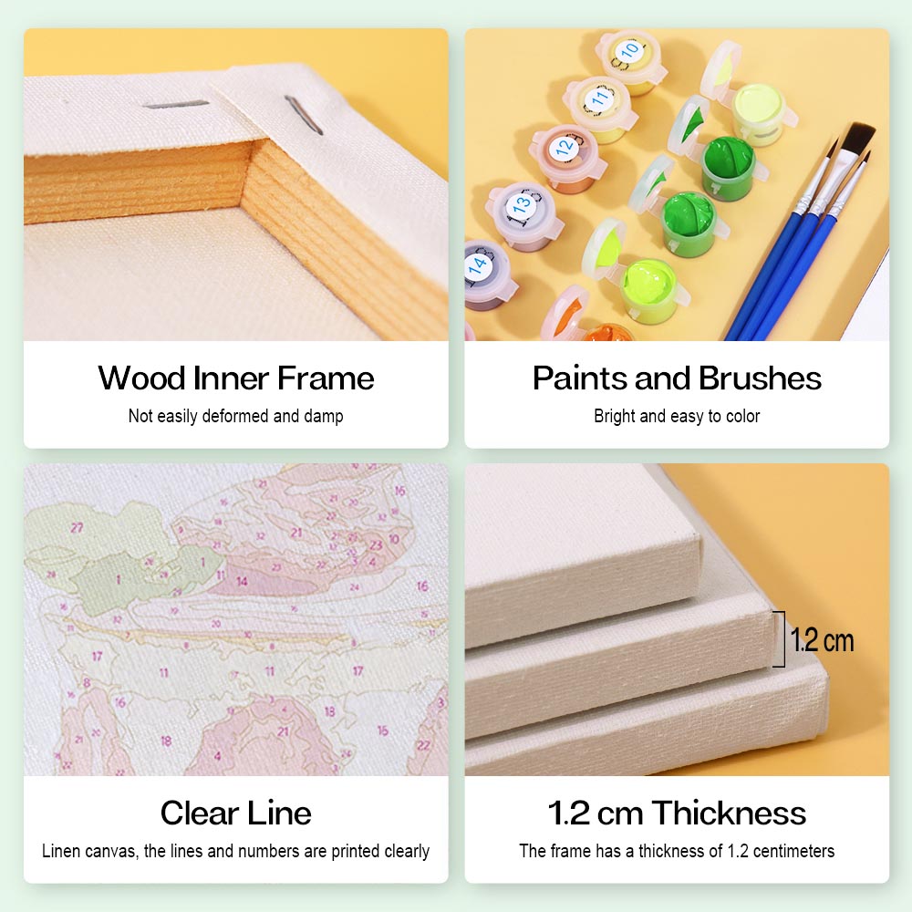 Paint by Numbers – 6 Mini Paintings | Sweet Treats Set