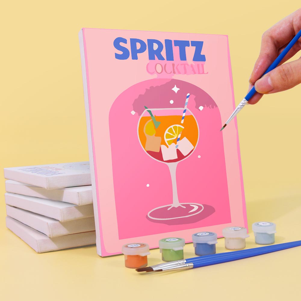 Paint by Numbers – 6 Mini Paintings | Pop Art Cocktails Set