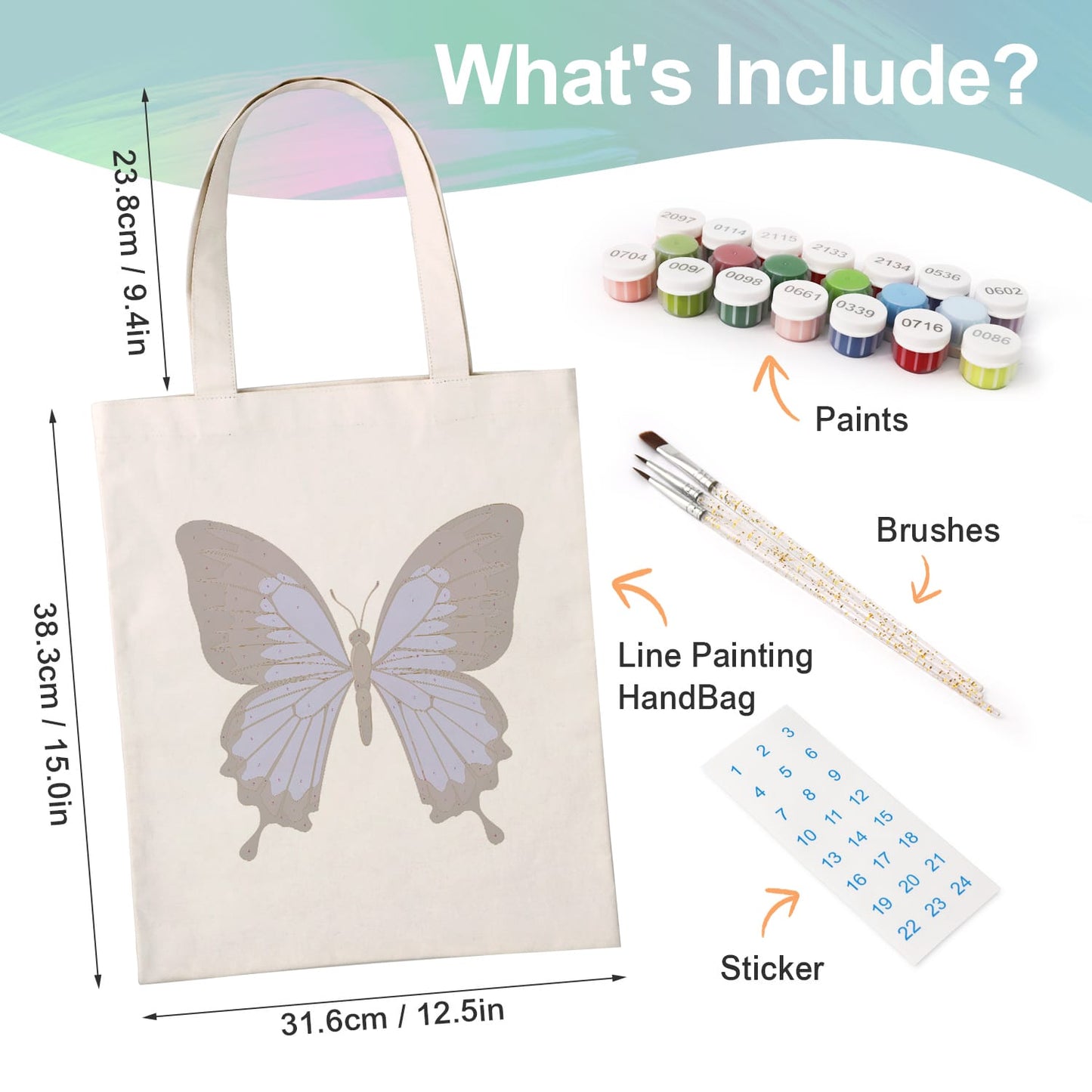 Paint by Numbers – DIY Totebag | Blue Majesty