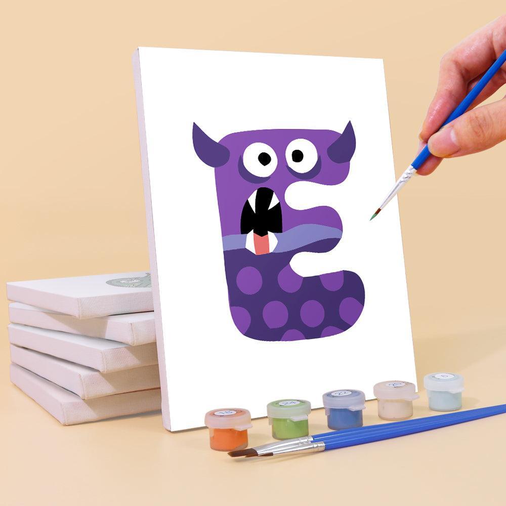 Paint by Numbers – Alphabet Painting Kit | Bold & Colorful Monsters A–Z