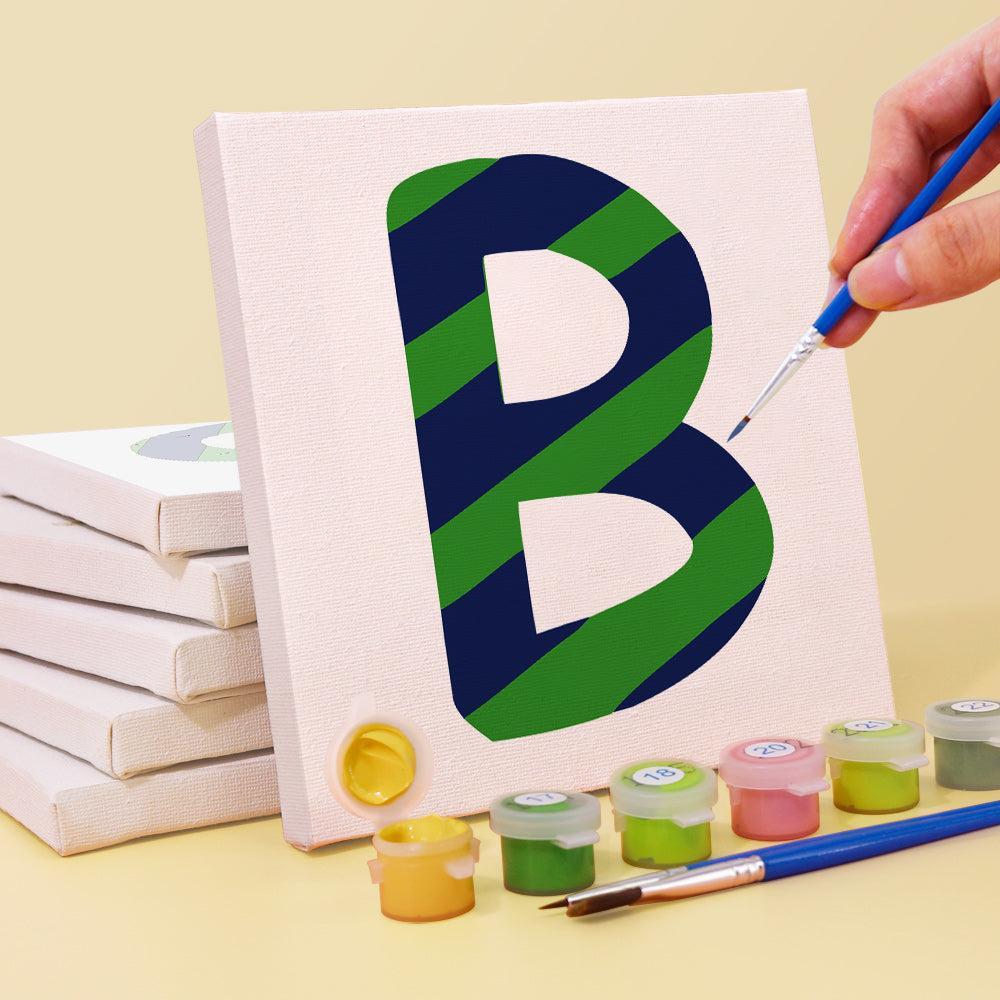 Paint by Numbers β Alphabet Painting Kit | A to Z Jungle Stripes & Dots
