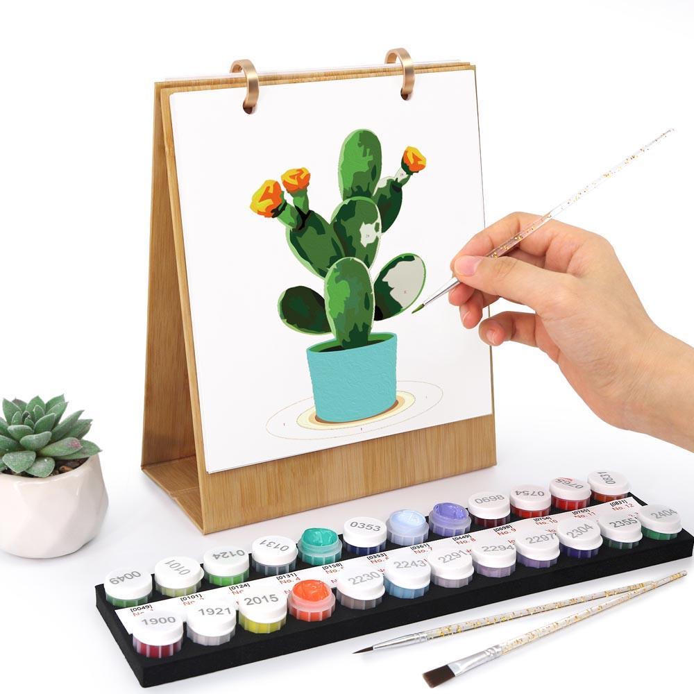 Paint by Numbers - 2026 Desk Calendar - Houseplant Haven