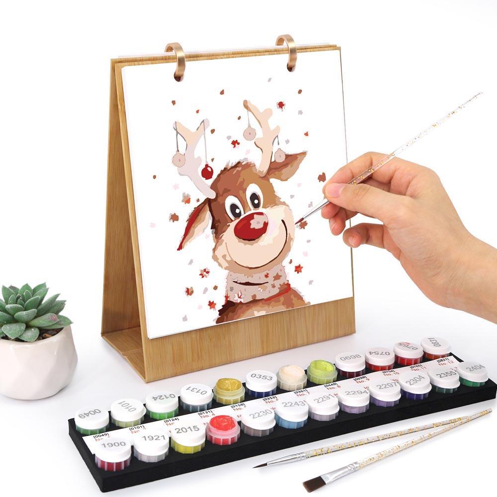 Paint by Numbers - 2026 Desk Calendar - Christmas Cheer