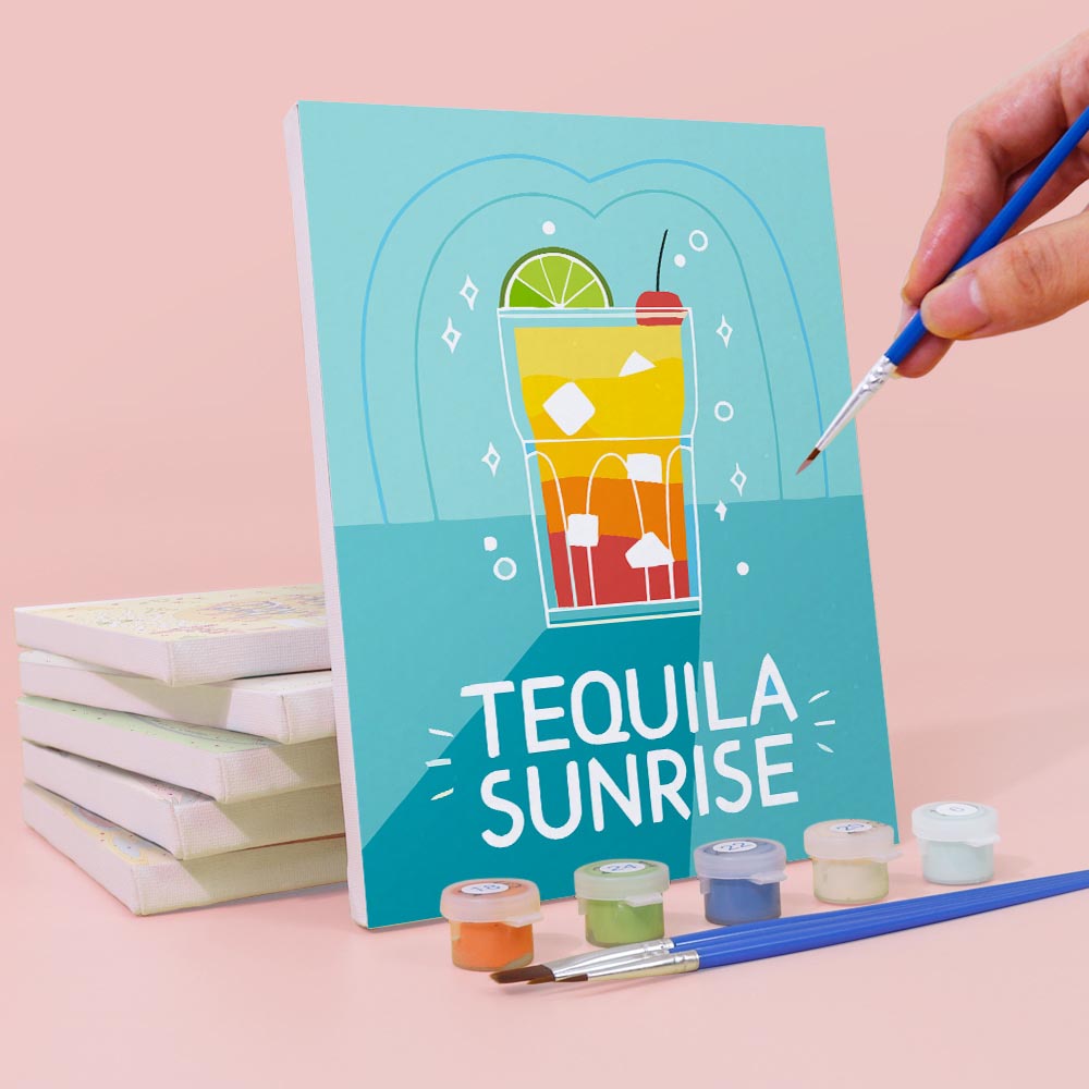 Paint by Numbers – 6 Mini Paintings | Pop Art Cocktail Classics