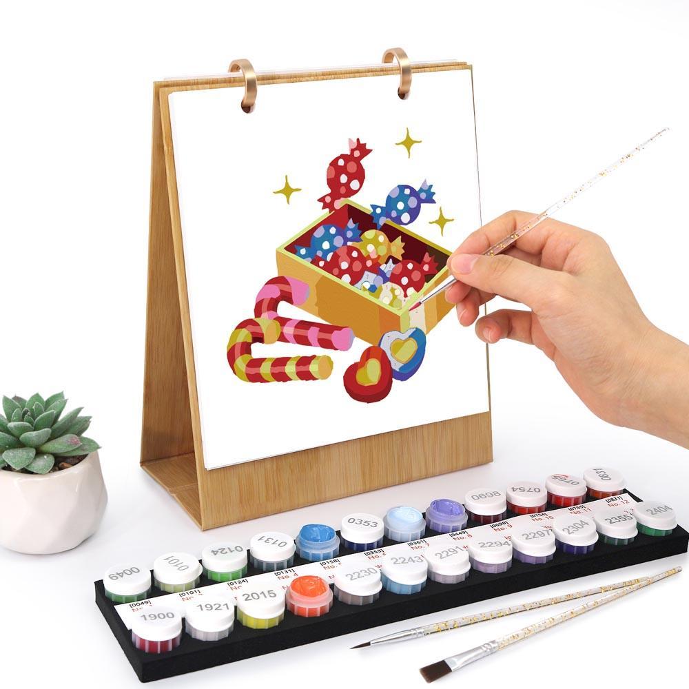 Paint by Numbers - 2026 Desk Calendar - Christmas Joy