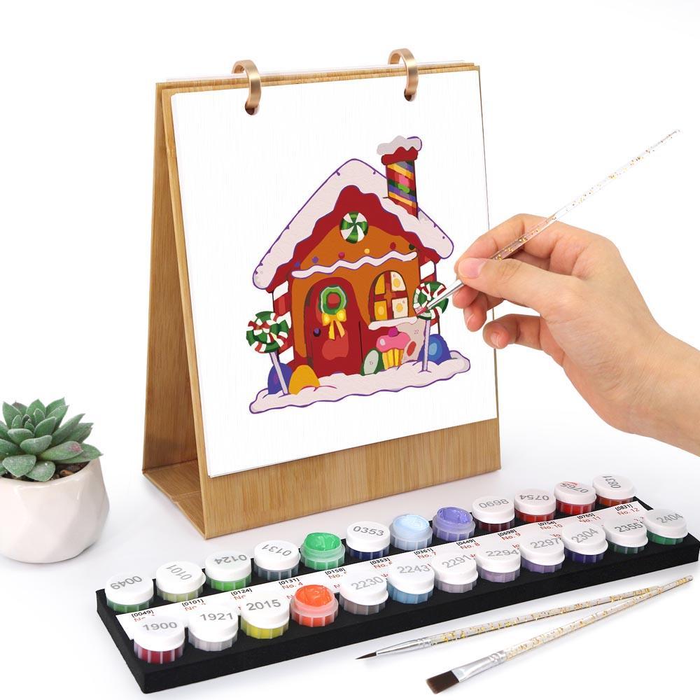 Paint by Numbers - 2026 Desk Calendar - Christmas Time