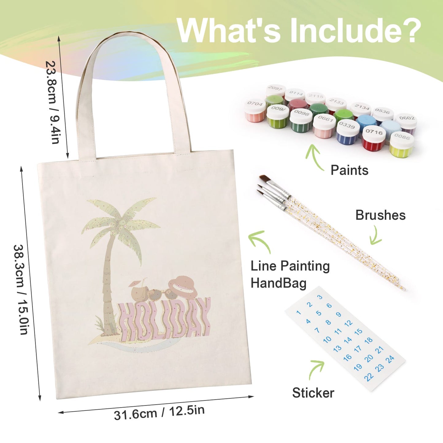 Paint by Numbers – DIY Totebag | Holiday Vibes