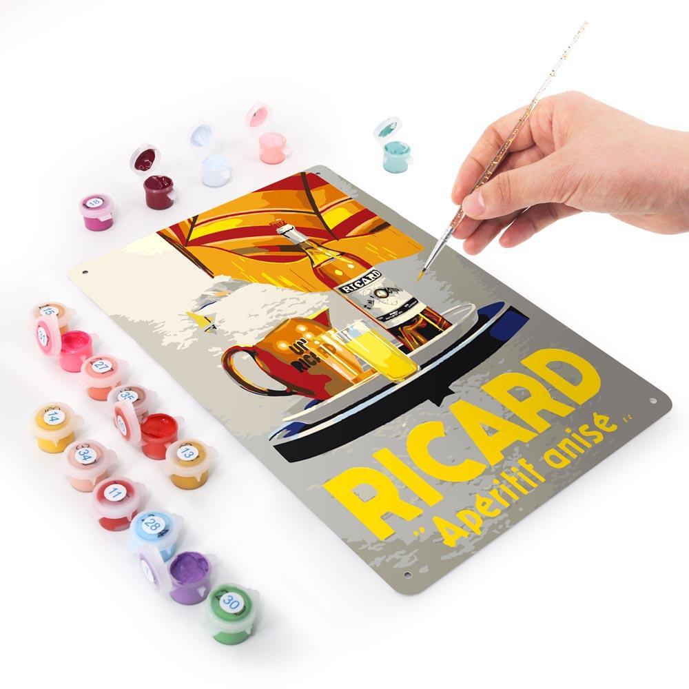 Paint by Numbers – Vintage Metal Bar Art | Ricard Apéritif