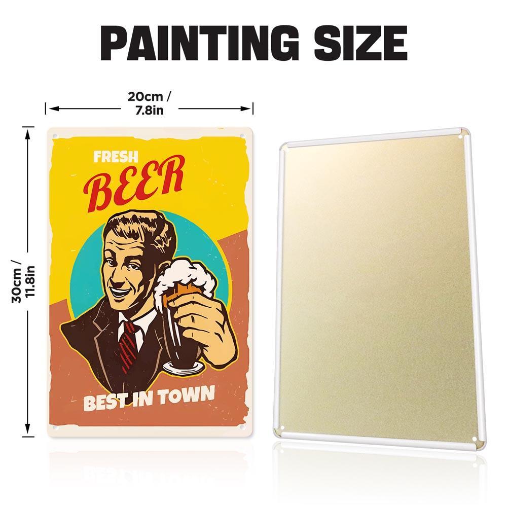 Paint by Numbers – Vintage Metal Bar Art | Best Beer in Town