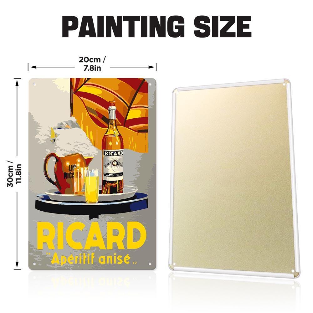 Paint by Numbers – Vintage Metal Bar Art | Ricard Apéritif