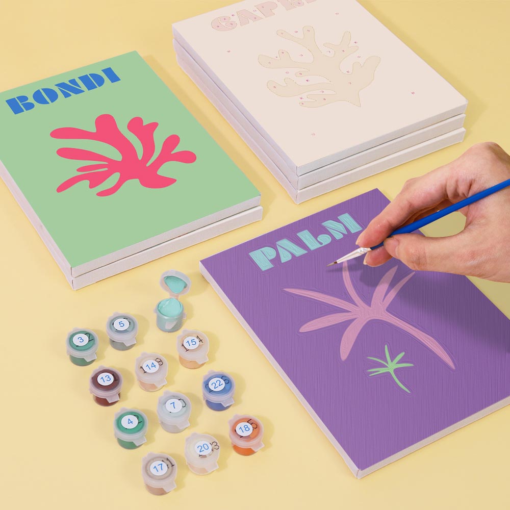 Paint by Numbers - 6 Mini Paintings | Summer Destinations Set