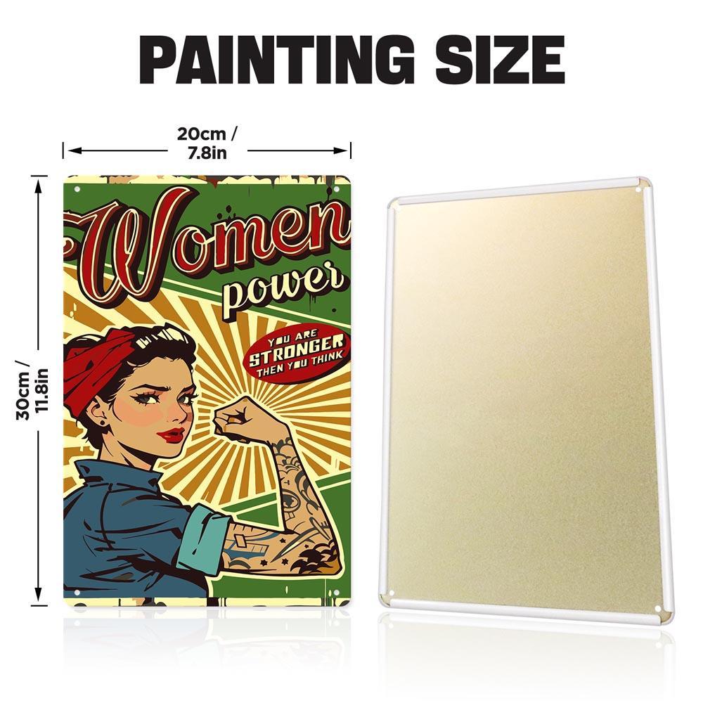 Paint by Numbers – Vintage Metal Wall Art | Women Power