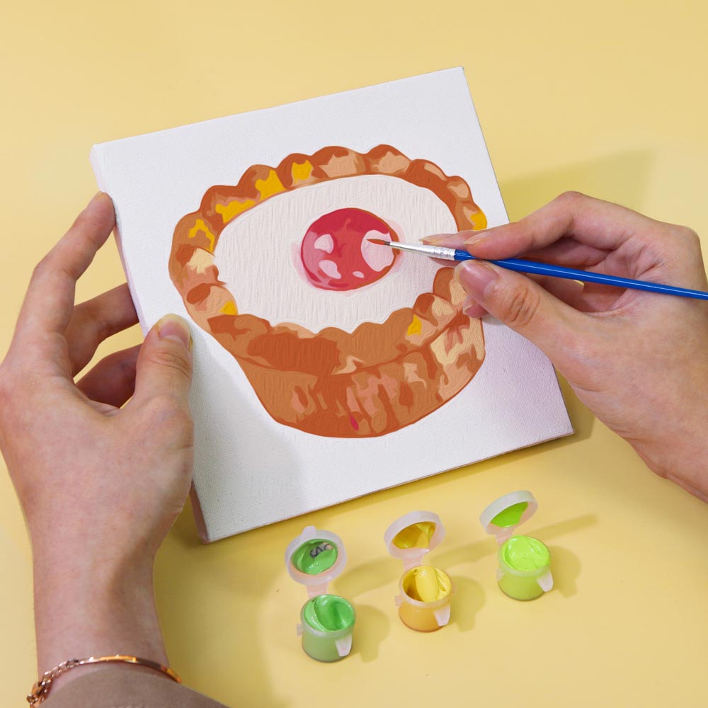 Paint by Numbers – 6 Mini Paintings | Sweet Treats Set