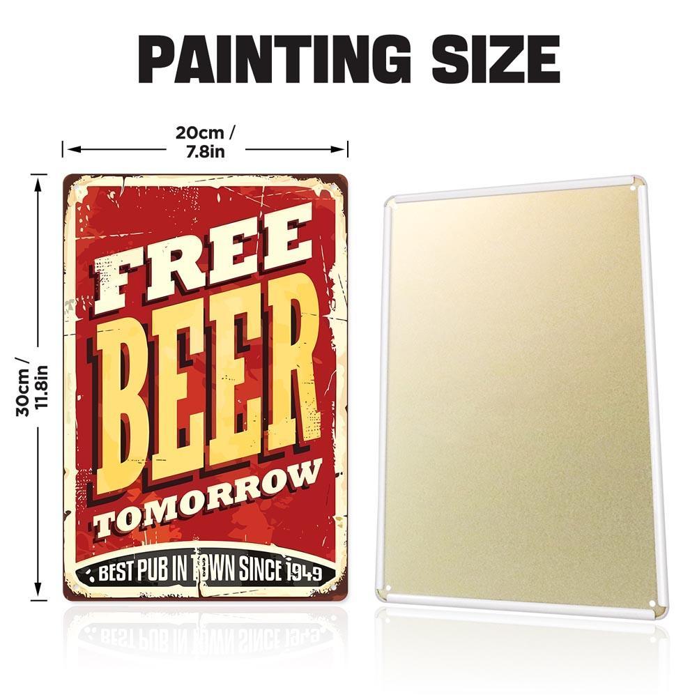 Paint by Numbers – Vintage Metal Bar Art | Free Beer Tomorrow