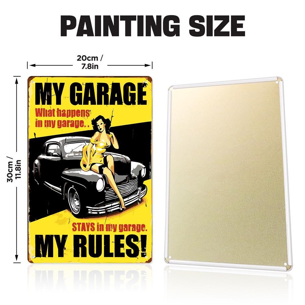 Paint by Numbers – Vintage Metal Garage Art | My Garage, My Rules