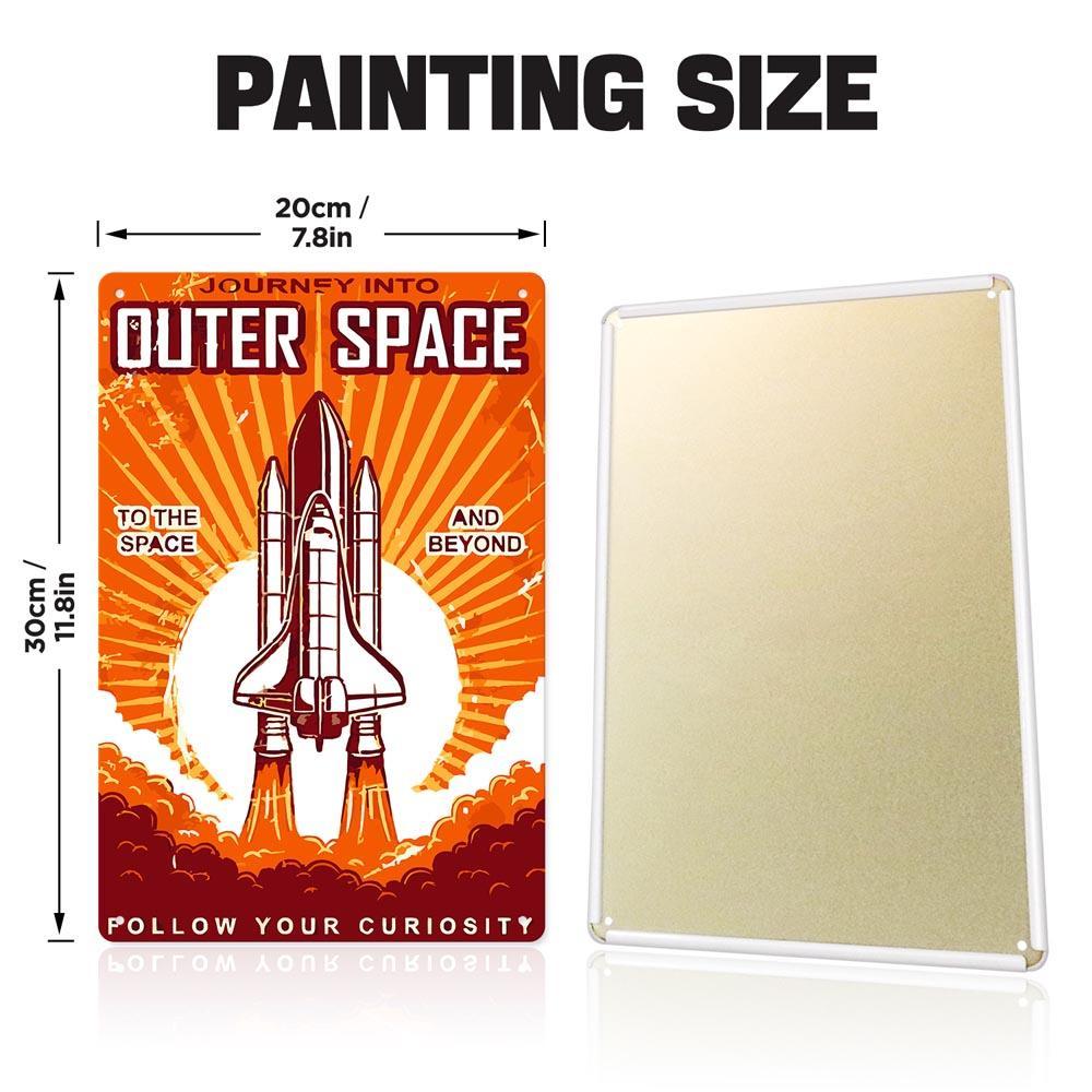 Paint by Numbers – Vintage Metal Space Art | Outer Space Shuttle