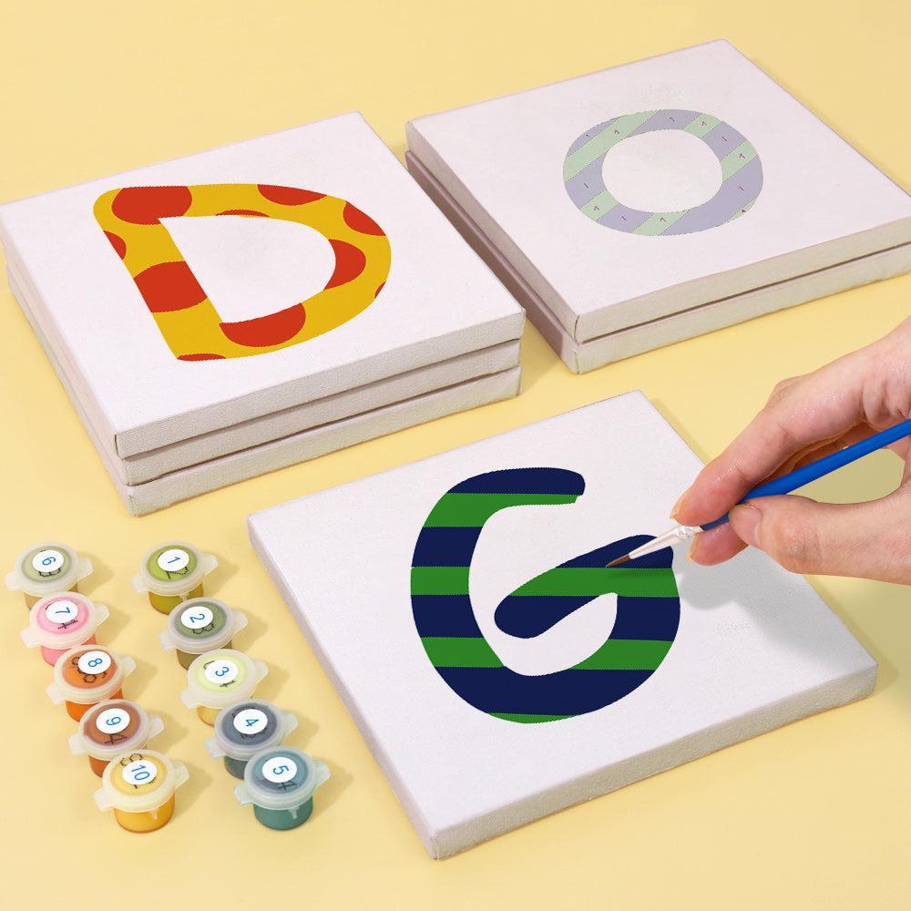 Paint by Numbers β Alphabet Painting Kit | A to Z Jungle Stripes & Dots