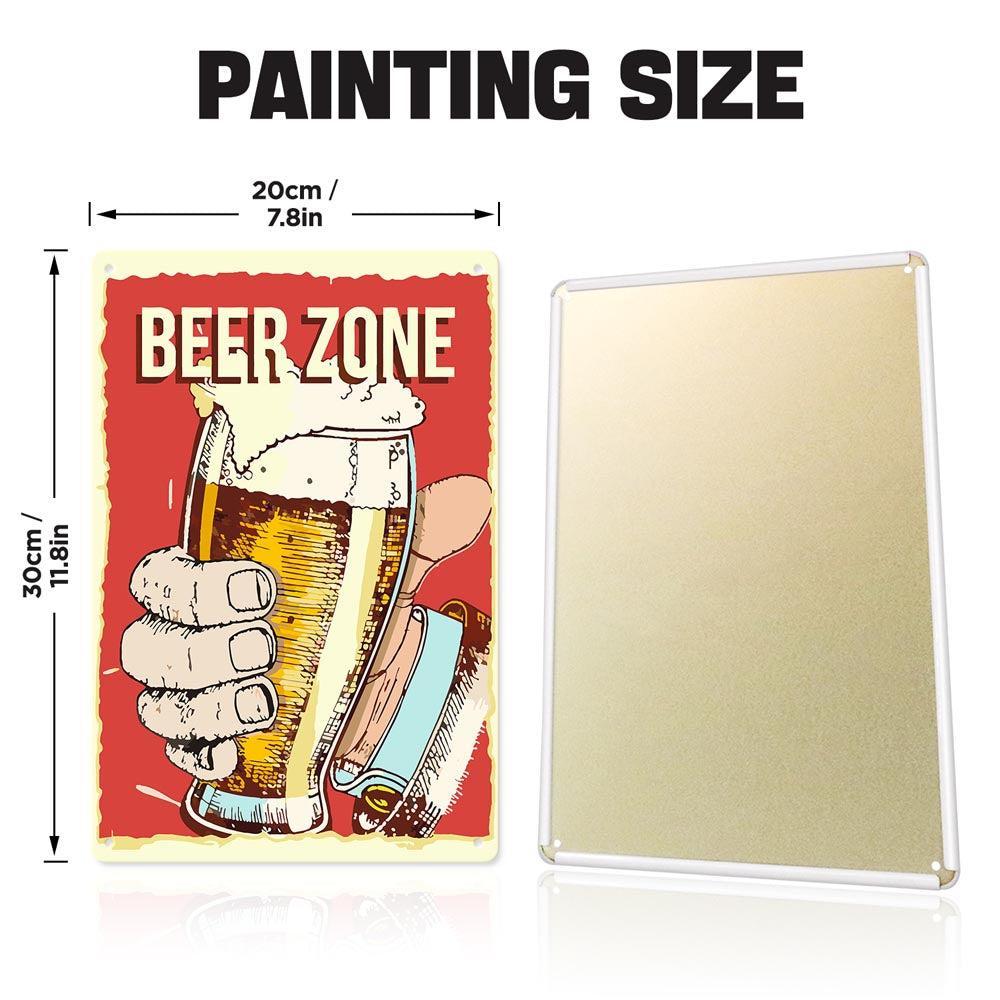 Paint by Numbers – Vintage Metal Bar Art | Beer Zone