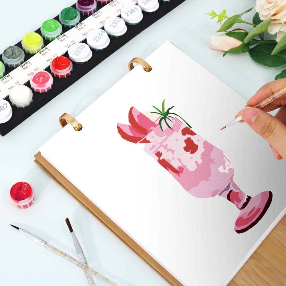 Paint by Numbers - 2026 Desk Calendar - Colorful Cocktails
